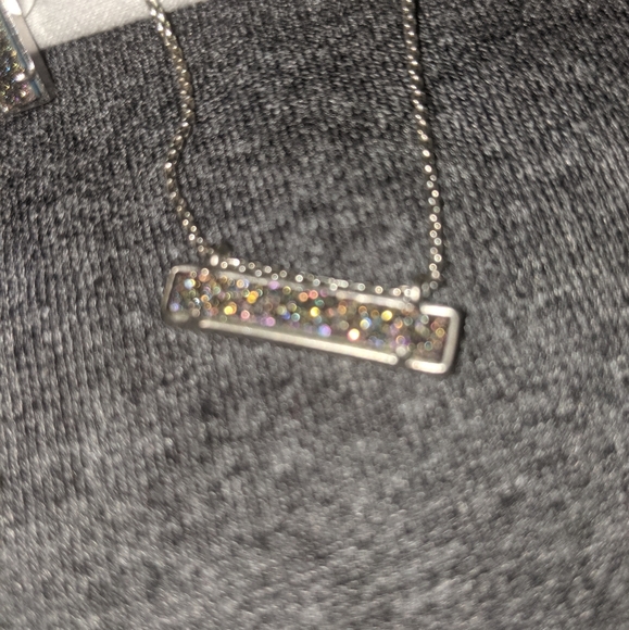 KS Necklace Earrings Set in Multi Drusy/ Silver - Picture 7 of 9